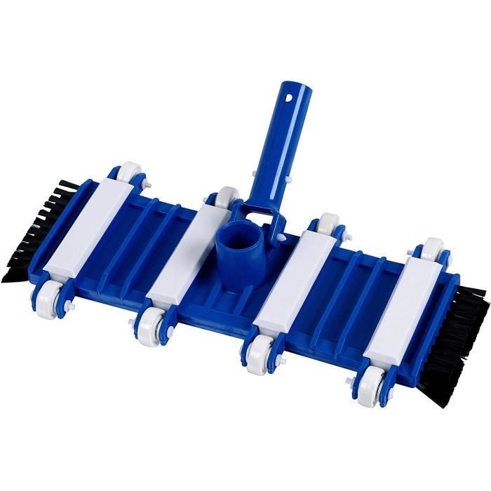 Tete De Balai Rotatif 8 Roues Avec Brosses Laterales Pour Piscine By Well2wellnes Achat Vente Balai Brosse Tete De Balai Rotatif 8 Rou Cdiscount
