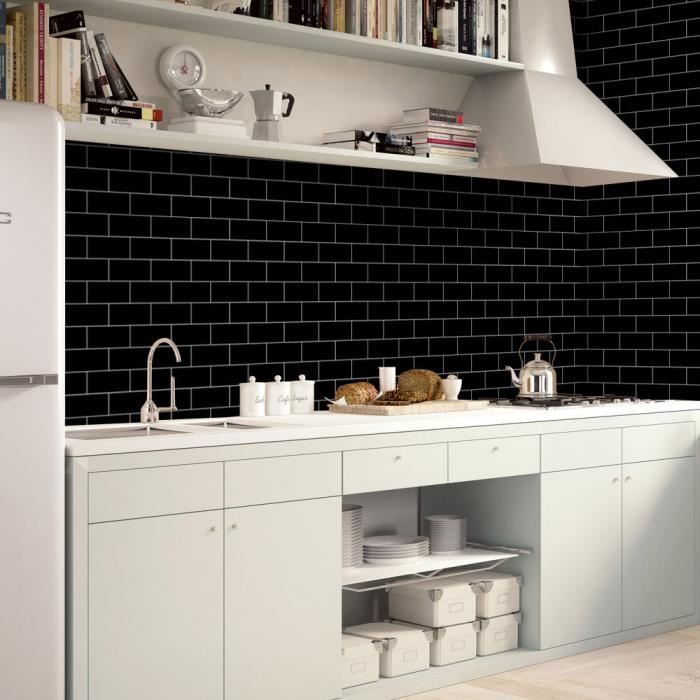 Mamum Autocollant De Plancher,20x200 Cm AdhéSif Carrelage Et Plancher Sticker Autocollant Bricolage Maison Cuisine Salle De Bains Chambre DéCor CréAtif Cadeau H