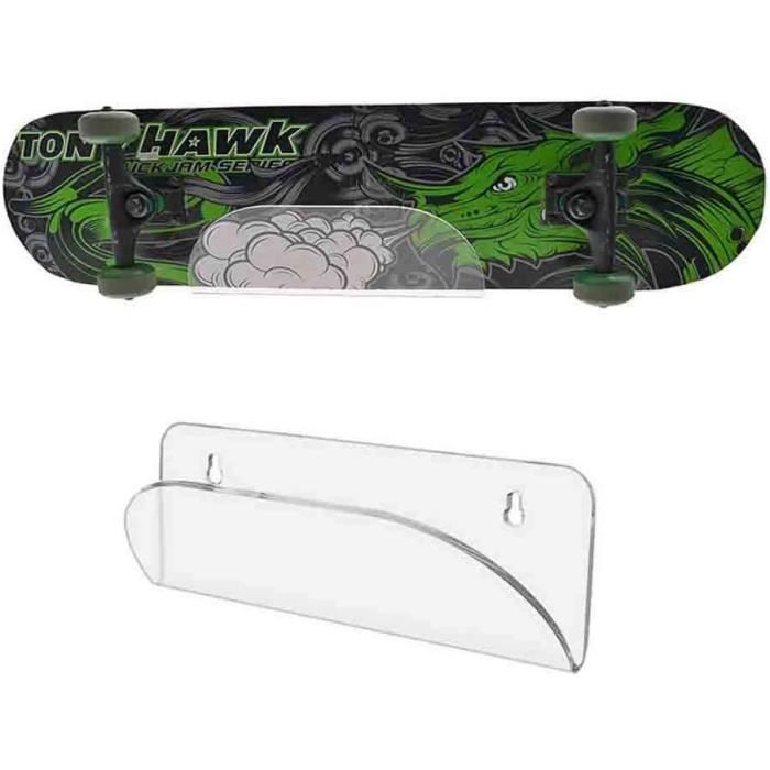 Support Mural Transparent EKNA | Pour Skate, Snowboard, Longboard | Universel Jusqu'à 3.5cm