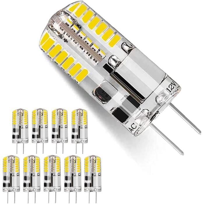 Ampoules LED G4,12V AC-DC Lumière Blanc Froid 6000K,Pas de  Scintillement,Non Dimmable,2W(Équivalent Ampoule Halogène 15-20W)Deu A407 -  Cdiscount Maison
