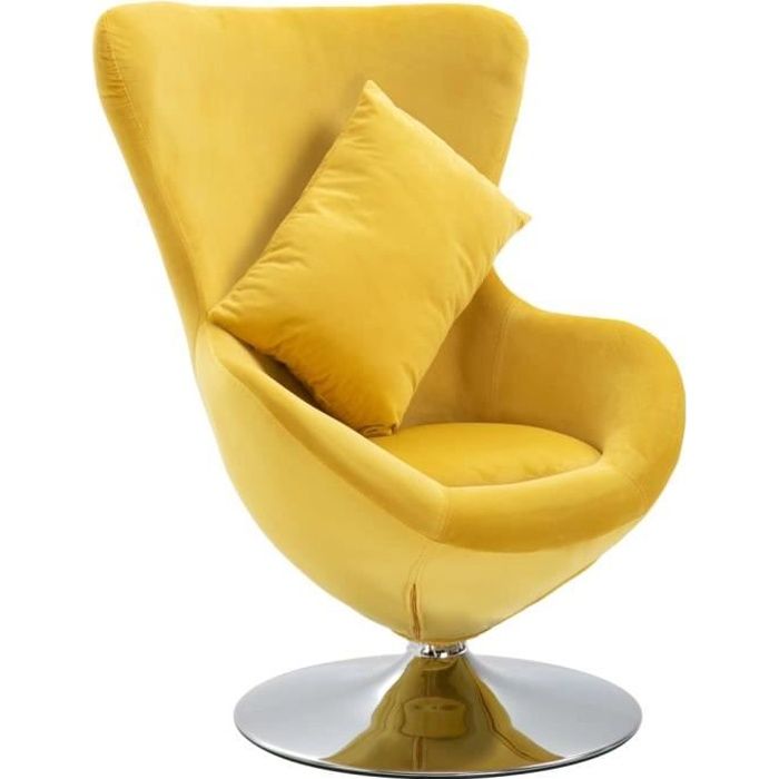 Fauteuil Design Jaune Achat Vente Fauteuil Design Jaune Pas Cher Cdiscount