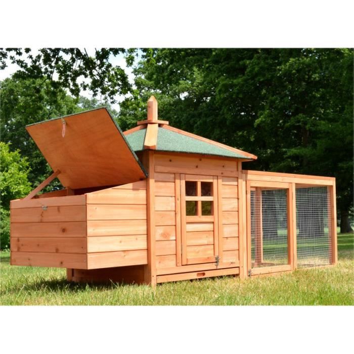 Poulailler en bois pour jardin extérieure poules cage canard 