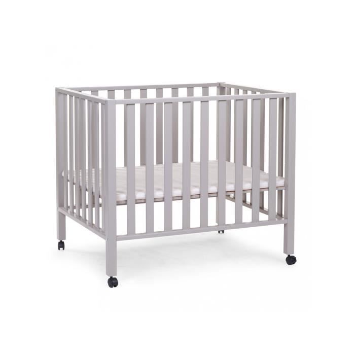Parc Bebe 75 X 95 Cm En Mdf Et Hetre Coloris Gris Avec Roues Cdiscount Puericulture Eveil Bebe