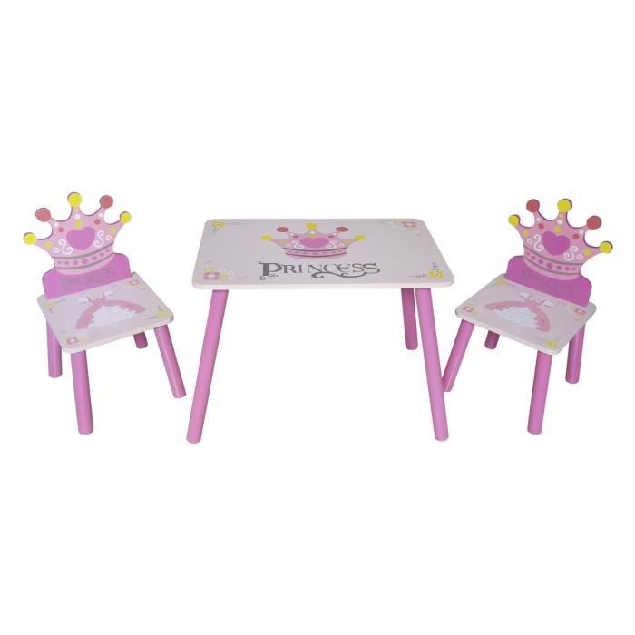 Table Et Chaises Rose En Bois Princesse Kiddi Style Rose Achat Vente Table Et Chaise 5060510210707 Cdiscount