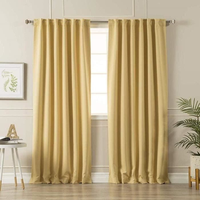 Rideaux Occultants Entrelacés Sur Mesure 86" X 170" – Paire D'occasion En Excellent état, Couleur Argent/gris