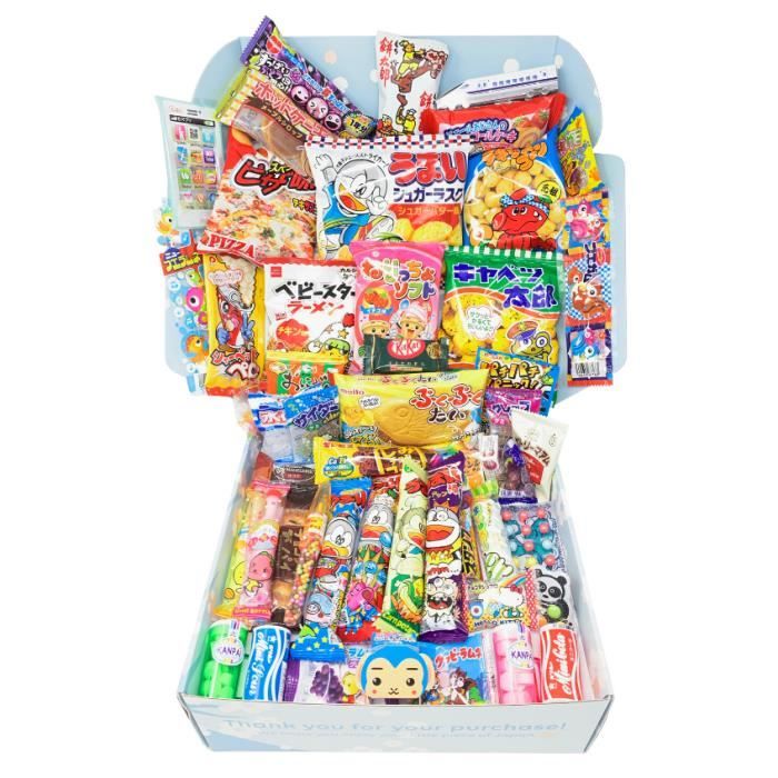 Lot de 50pcs x DAGASHI snacks bonbon japonais import japon box pas cher kit  melange confiserie friandises japonaises bonbons - Cdiscount Au quotidien