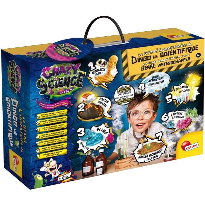 Crazy science - jeu scientifique - Dingo le scientifique - 7 kits  expérimentaux - LISCIANI - Cdiscount Jeux - Jouets