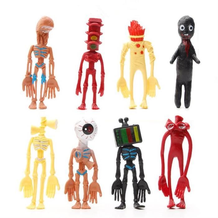 Sans base 8cm - Figurines de sirène de dessin animé, 8 pièces-lot