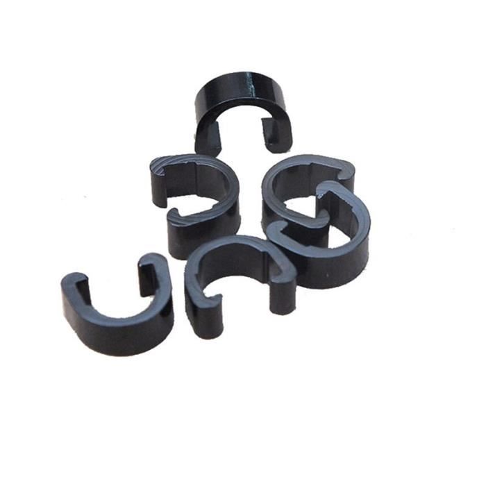 HOUSON Lot De 10 Clips En C Aluminium Pour Câbles Vélo - Guidage Cadre VTT Route