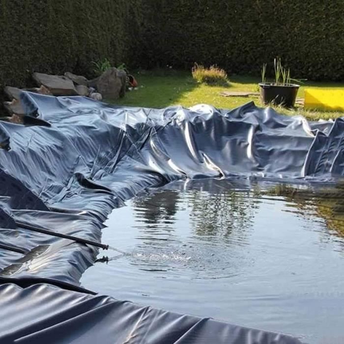 10×2m Bâche Pour Bassin Jardin,Revêtement Bâche Pour Étang Extérieur