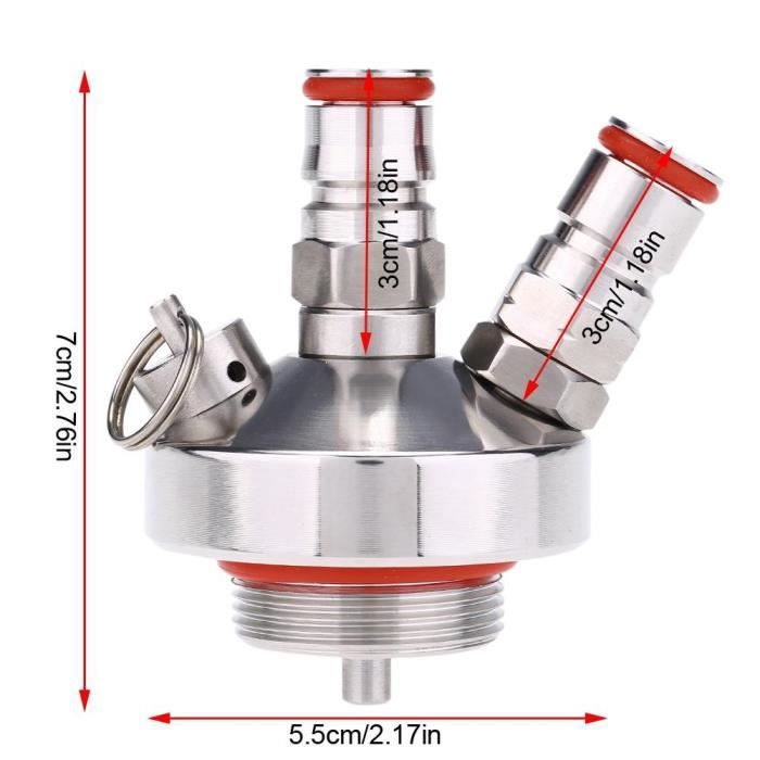 Raccord Mini Keg Connecteur Rapide Ball Lock Topyond Pour Keg - En Acier Inoxydable, Parfait Pour Le Brassage Maison Distributeur Fût Bière