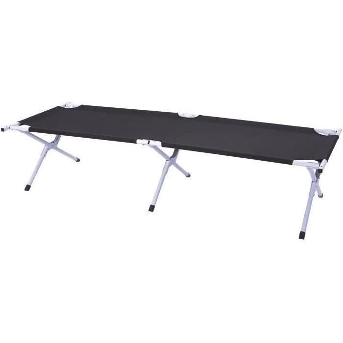 Pavillo Lit de camping Fold 'N Rest Noir