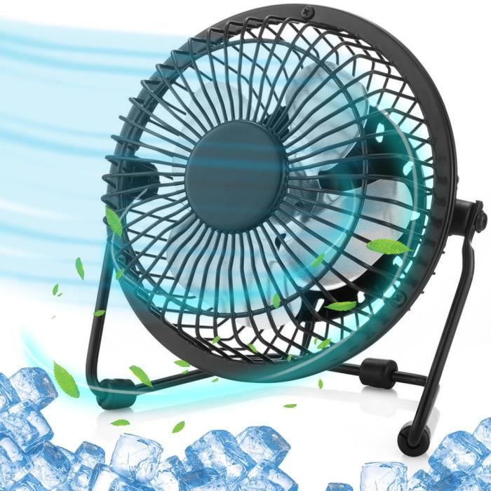 Mini Ventilateur - BOOLING - Noir - USB-A - Silencieux - Réglable 360° - Booling