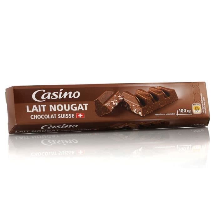 Chocolat au lait nougatine & amandes BIO, Carré Suisse (100 g