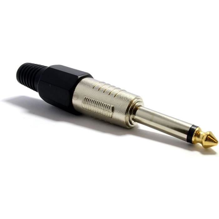 Jack 6.35 Mm Connecteur Audio Mâle Plaqué Or 6.35mm - Test Et Avis Prise Jack 3.5 A Souder