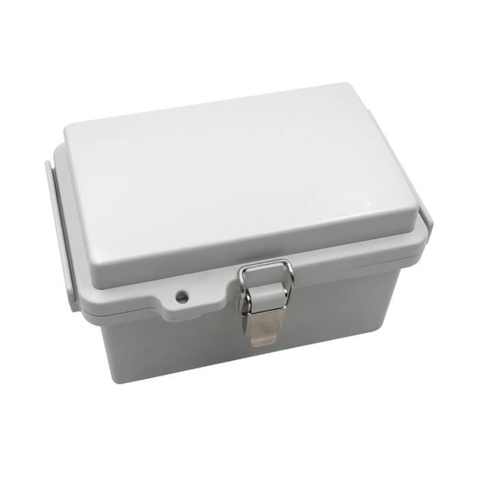 Coffret Électrique Étanche IP65 - 220x170x110mm - ABS Gris - Avec Serrure - Pour Extérieur