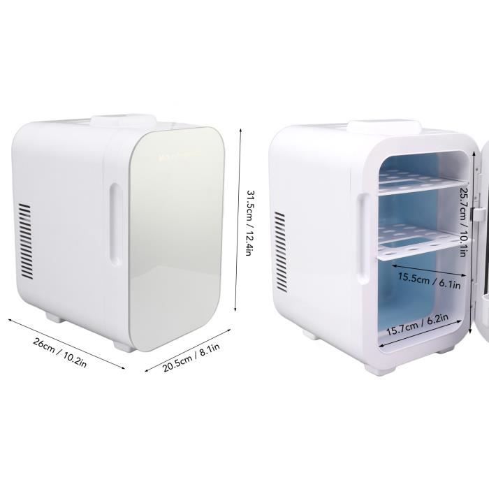 Glacière Réfrigérateur De Voiture, Portable 4L Mini Réfrigérateur