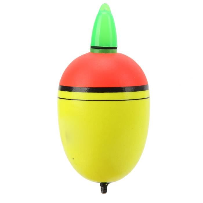 PATIKIL Bobbers De Pêche Éclairés 1.4oz - 3 Flotteurs Lumineux EVA Avec Batterie Pour Pêche De Nuit - Jaune
