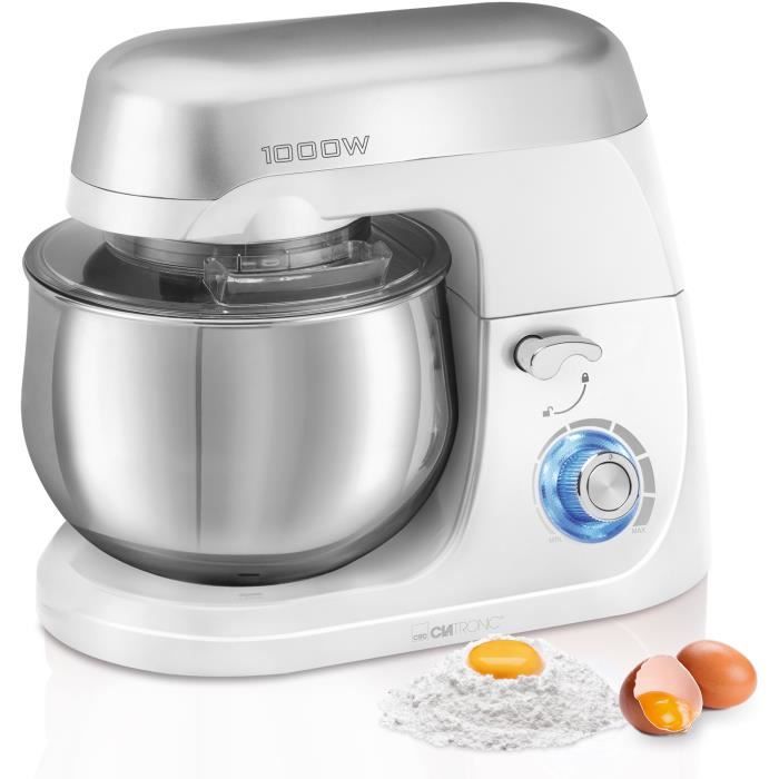 Robot Pâtissier Boulangerie Cuisine Ménager Multifonction Bol Inox 5L Bomann Gris 1100 Km 6010 Cb 85212425