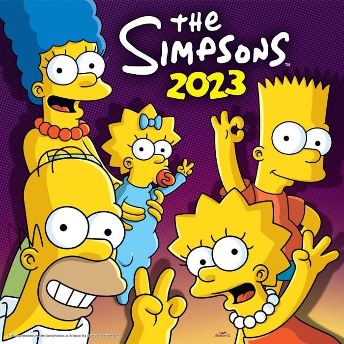 Calendrier 30X30 Les Simpsons 2023 - Cdiscount Beaux-Arts et Loisirs  créatifs