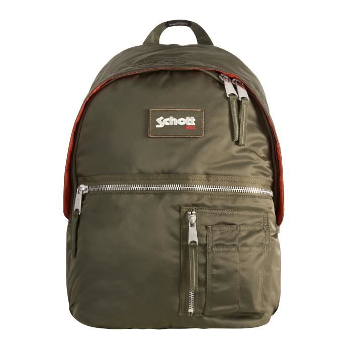 SCHOTT Sac à Dos 31 cm 1 Compartiment Primaire / Collège Kaki Enfant Garçon