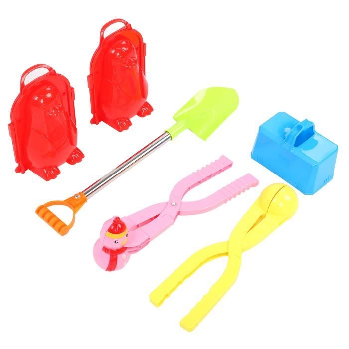 IMENGL Jouets de Neige pour Enfants Fabricant de Boules de Neige et avec 3 Pinces en Forme Jouets d'Extérieur d'Hiver Bataille de Boules de Neige pour Enfants Adultes 2er Pack, Papier Toilette