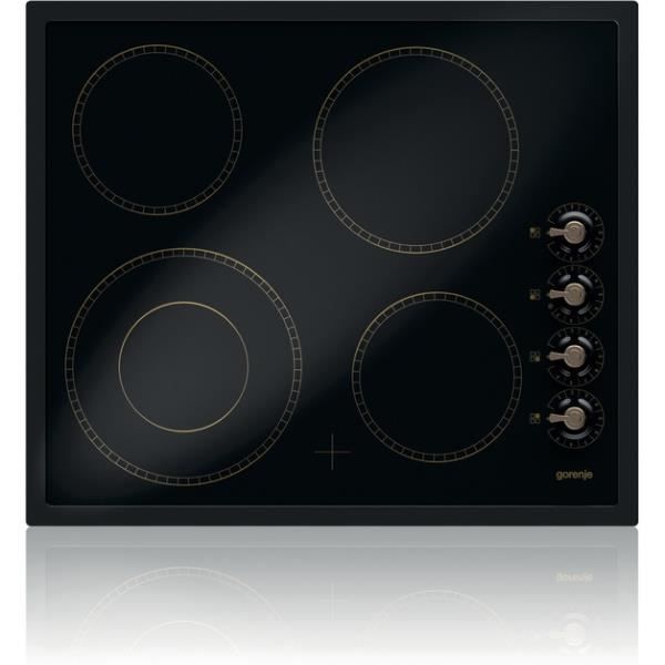 Gorenje ECK63CLB, Intégré, Plaque avec zone à induction, Verre