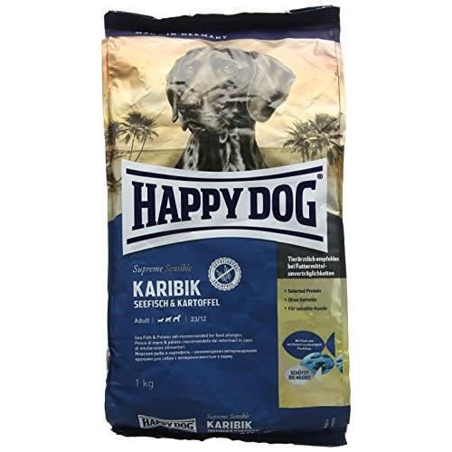 Comparer les prix de Croquettes pour Chien - HAPPY DOG - Supreme Karibik - Blanc Poisson - Pommes de Terre - 1 kg