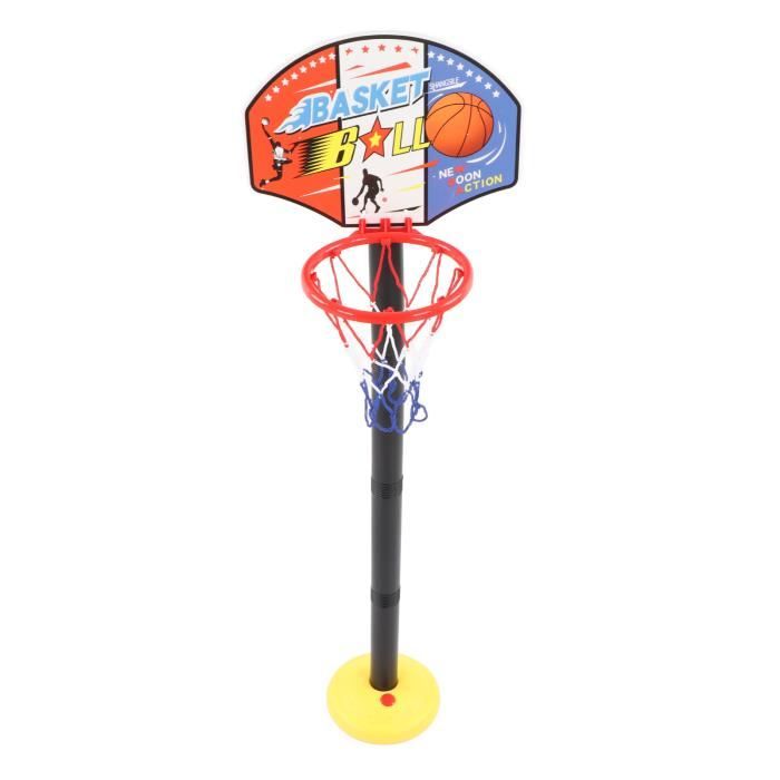 Panier De Basket Enfant Avec Tableau électronique - Hauteur Réglable 75-190 Cm, Lumières LED, Sons, 3 Modes De Jeu - 9