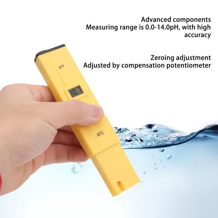 Testeur De PH Numérique Stylo PH-107 - Plage 0.0-14.0, Précision ±0.1 | Pour Eau, Aquariums, Piscines, Jardin