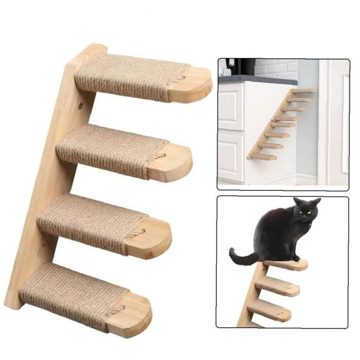Chat Escalade Etagere Mur Mur Monte Chat Escalier Escalier Chat Echoue 4 Etapes Grimpant Balcon Webdder Etagere Tab Aux De Compagnie Cdiscount Maison
