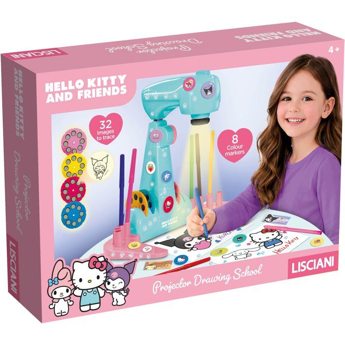 Projecteur créatif LISCIANI Hello Kitty et ses Amis LED intégrée Dessins à tracer