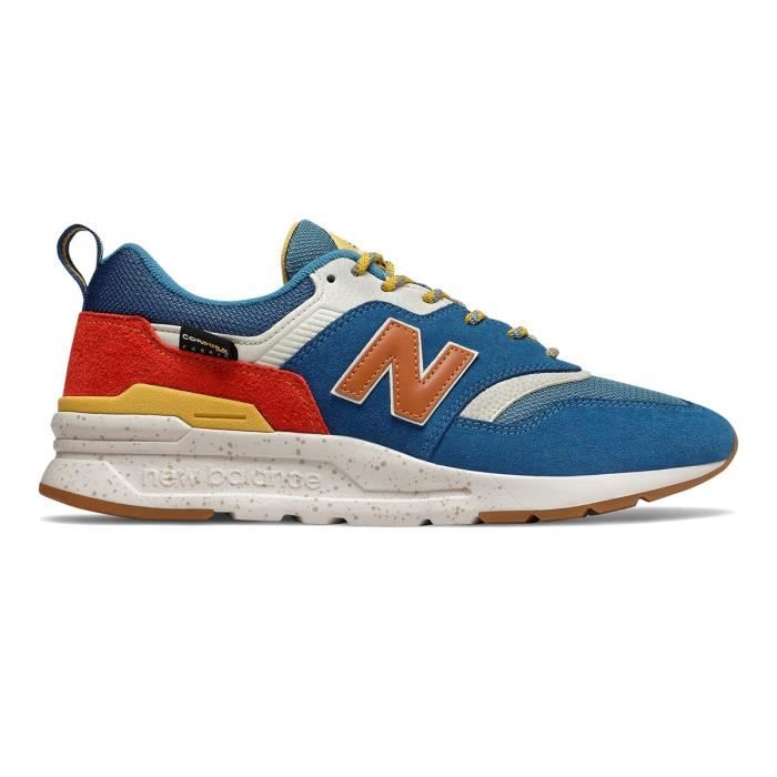 basket new balance bleu orange