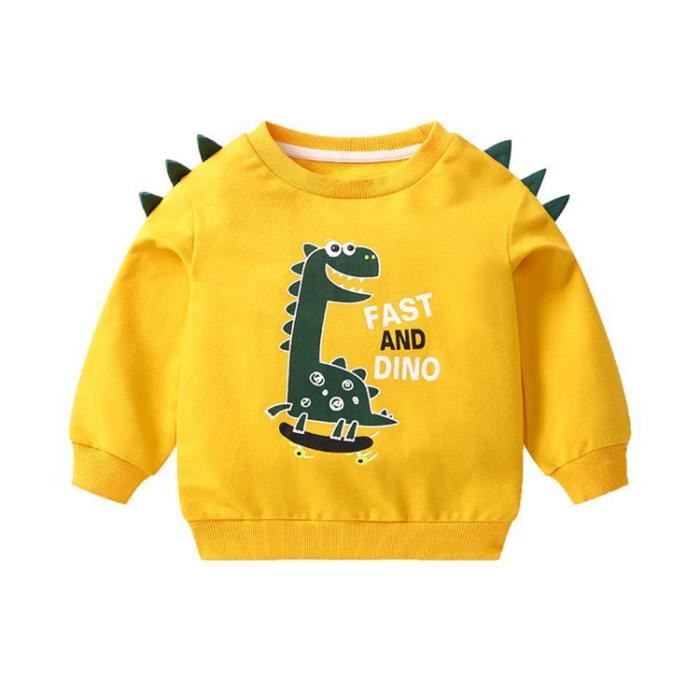 Enfant En Bas Age Enfants Bebe Garcon Fille Dessin Anime Dinosaure Sweat Shirt A Manches Longues Jaune Jaune Cdiscount Pret A Porter Enfant En Bas Age Enfants Bebe Garcon Fille Dessin Anime Dinosaure Sweat Shirt A Manches Longues Jaune Jaune Cdiscount Pret A Porter