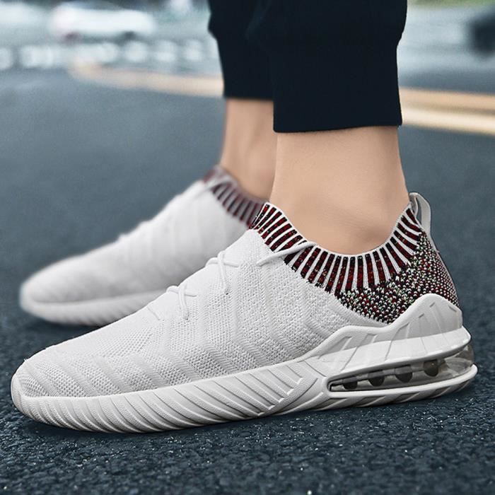 Chaussures Running Confort Chaussures De Course Homme - Baskets Mesh Respirantes - Sport Loisir - Légeres Confortables Sneakers Homme Confort