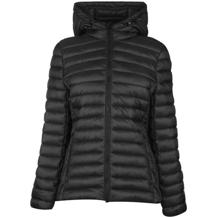 Soulcal Micro Doudoune Chaude A Capuche Femmes Noir Cdiscount Pret a Porter