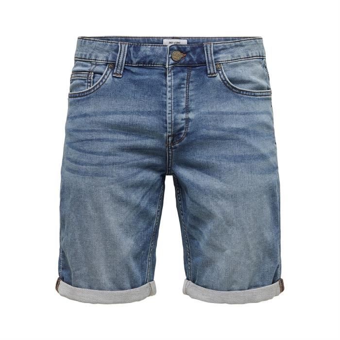 Only And Sons Denim Short En Jean Casual Hommes