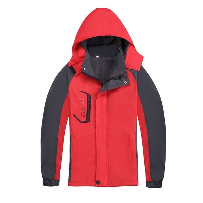 Homme Femme Couple Couleur fluorescente paissir Vestes de ski