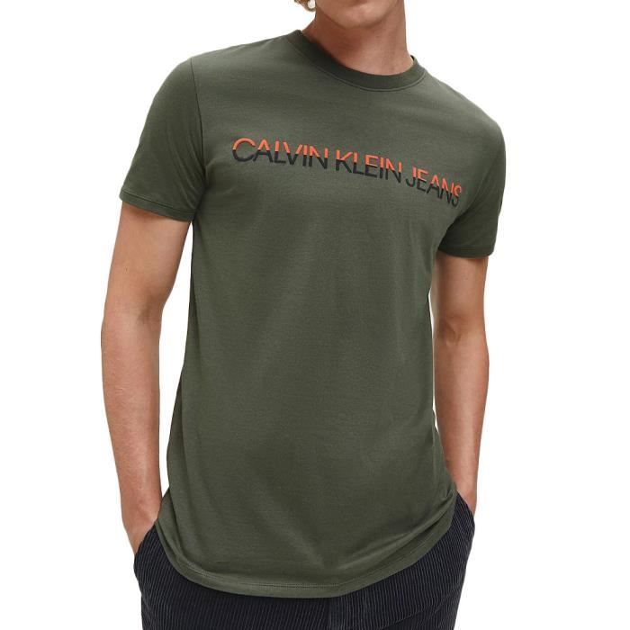 T shirt calvin klein kaki Clearance