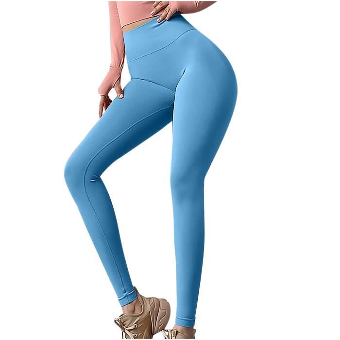 Sasaquoy Legging Tregging Pantalon décontracté pour femme taille moyenne pantalon long lâche yoga Bleu Bleu - Cdiscount Prêt-à-Porter