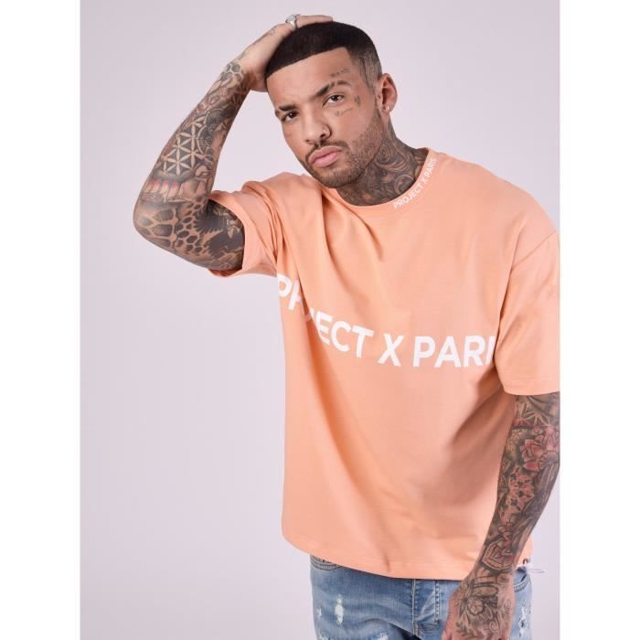 PROJECT X PARIS Tee-shirt loose basic avec impression logo en
