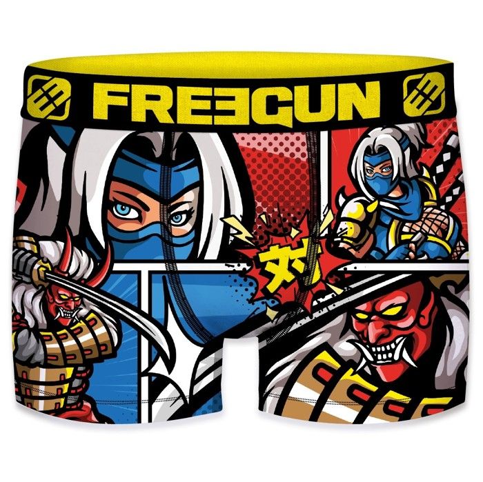 Boxers Homme Lucky Luke - Lot De 4 - 92% Polyester, 8% élasthanne - Confortable, Stretch - 11
