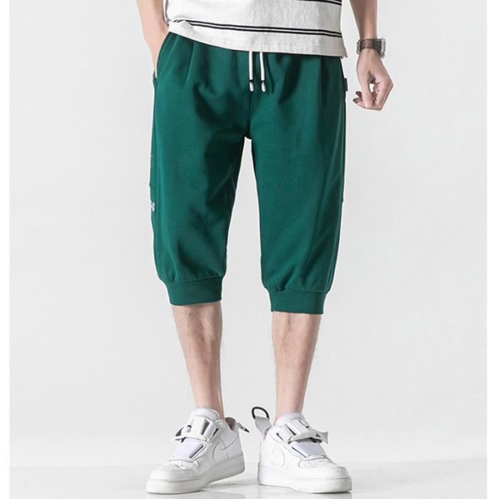 Pantalon homme court online en bas