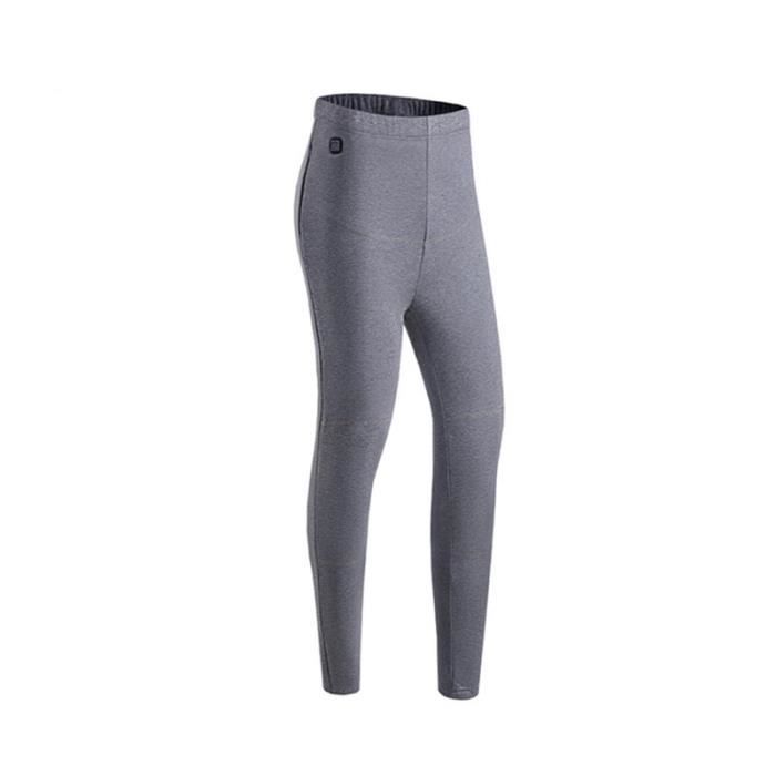 Pantalon Leggings Chauffant Femme Thermique lectrique Hiver Gris