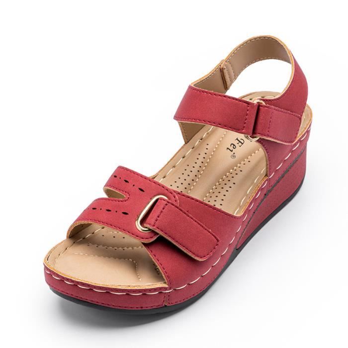 Mocassins à talons compensés à franges pour femme • Mon Mocassin