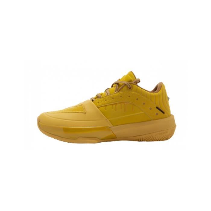 chaussures de basketball indoor cuir peak big triangle - jaune - 45