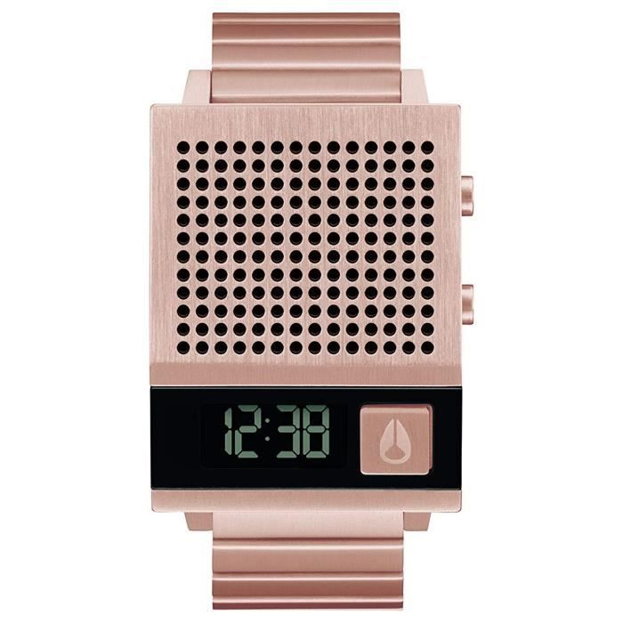Montre homme NIXON THE DORK TOO A1266897. Sport. D Noir Rose Achat vente montre Homme Adulte Acier Cdiscount
