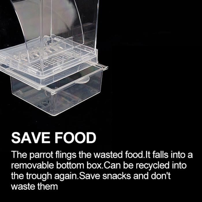 Comparer les prix de Mangeoire automatique pour oiseaux - OMABETA - Anti-éclaboussures - Acrylique - Extérieur - Petit animal