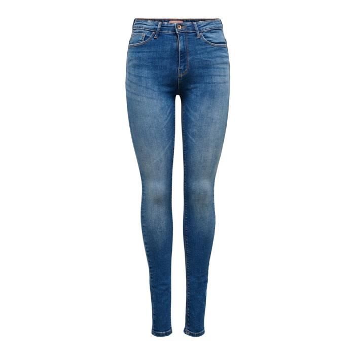 Jeans femme Only Paola life medium blue denim Mx34 Cdiscount Pret a Porter