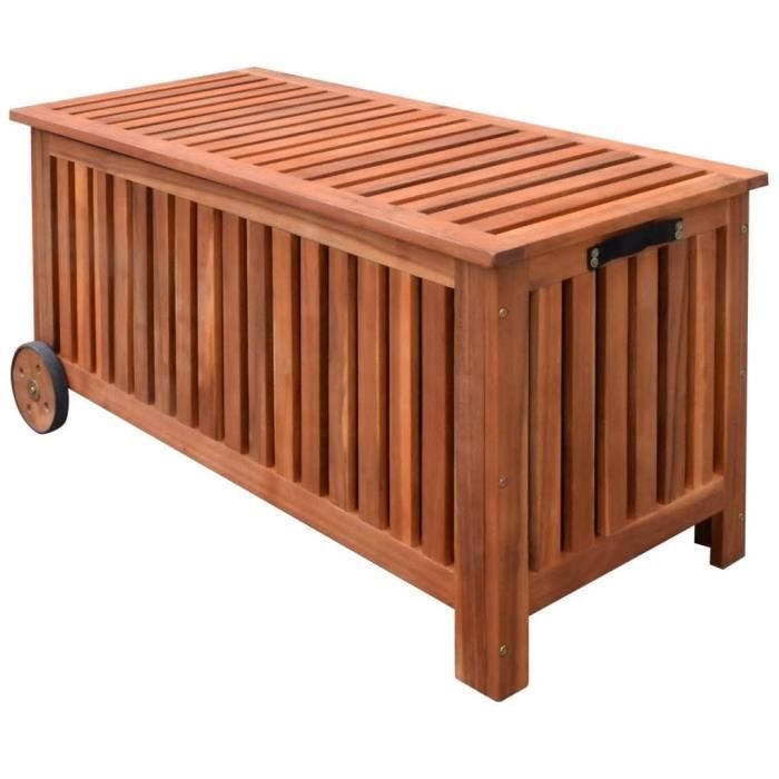 Coffre De Jardin Banc De Jardin 118 X 52 X 58 Cm Bois Achat